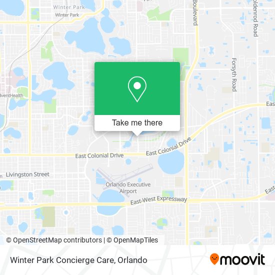 Winter Park Concierge Care map