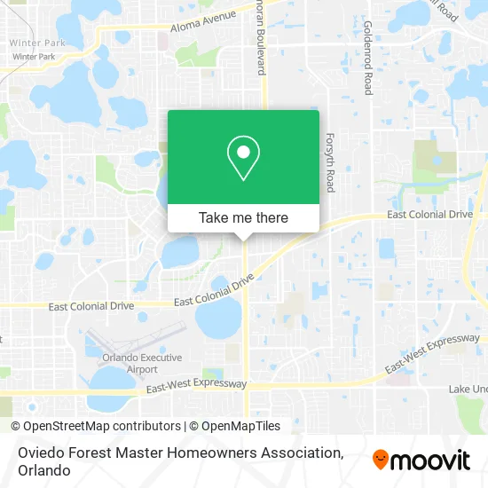Oviedo Forest Master Homeowners Association map