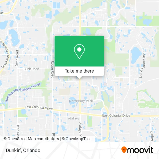 Dunkin' map