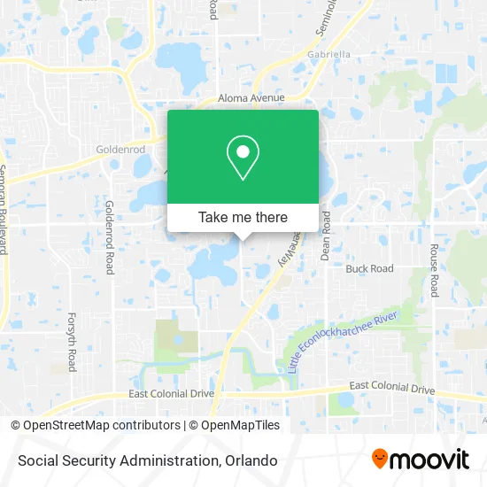 Mapa de Social Security Administration