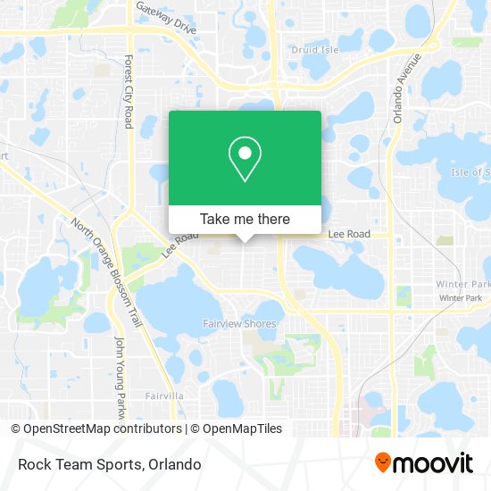 Rock Team Sports map