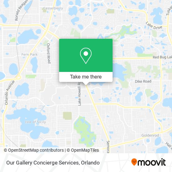 Our Gallery Concierge Services map