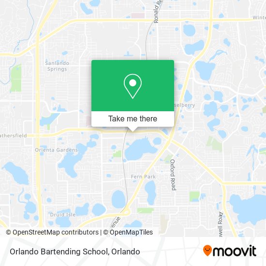 Mapa de Orlando Bartending School