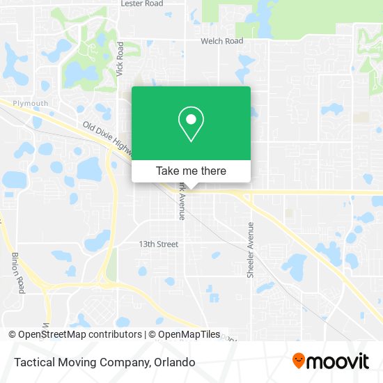 Tactical Moving Company map