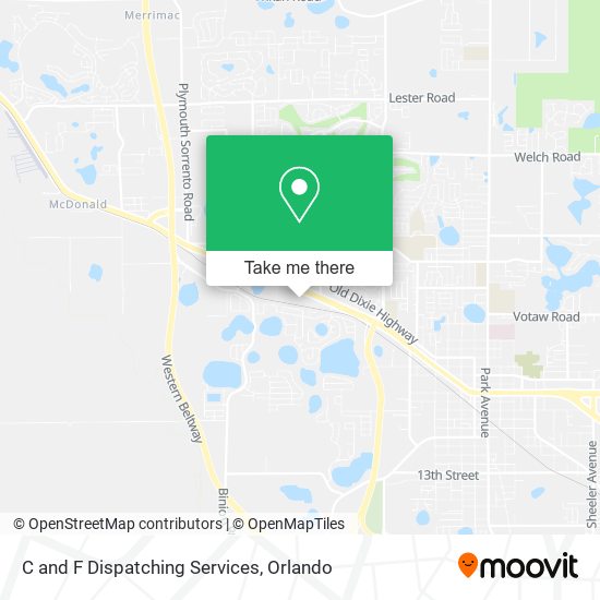 C and F Dispatching Services map