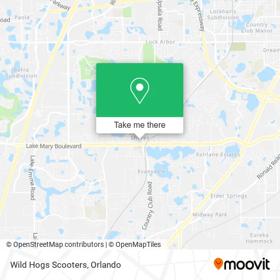 Wild Hogs Scooters map