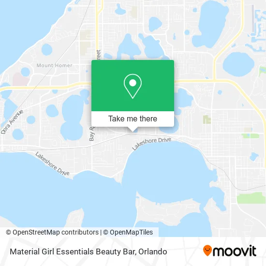 Material Girl Essentials Beauty Bar map