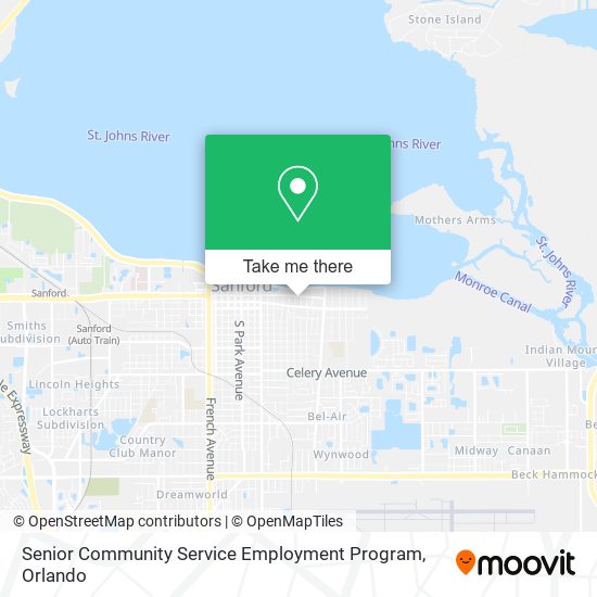 Mapa de Senior Community Service Employment Program