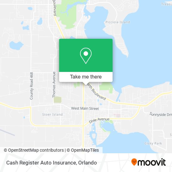 Mapa de Cash Register Auto Insurance