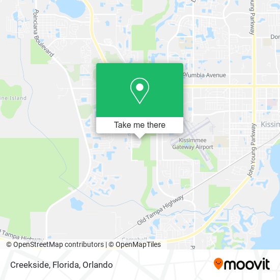 Creekside, Florida map