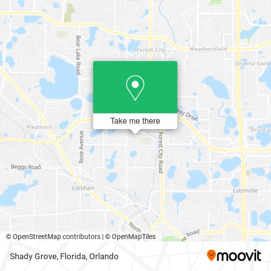 Mapa de Shady Grove, Florida