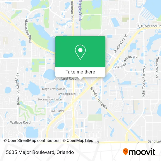Mapa de 5605 Major Boulevard