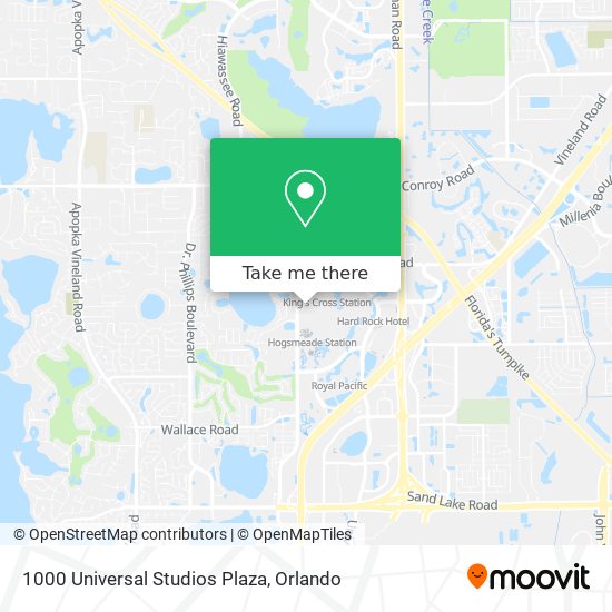 1000 Universal Studios Plaza map