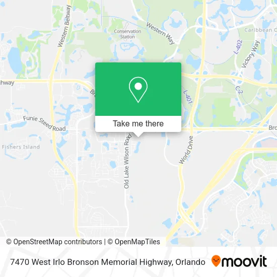7470 West Irlo Bronson Memorial Highway map