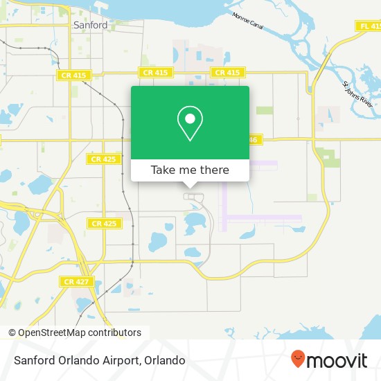Sanford Orlando Airport map
