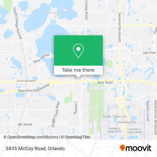 3835 McCoy Road map