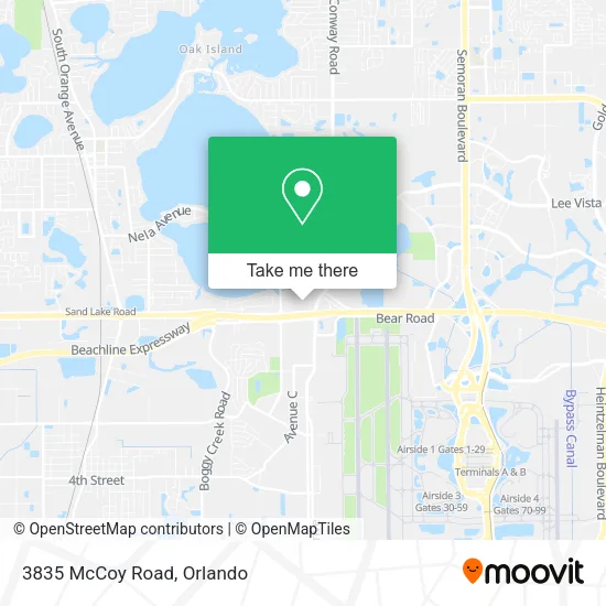 Mapa de 3835 McCoy Road