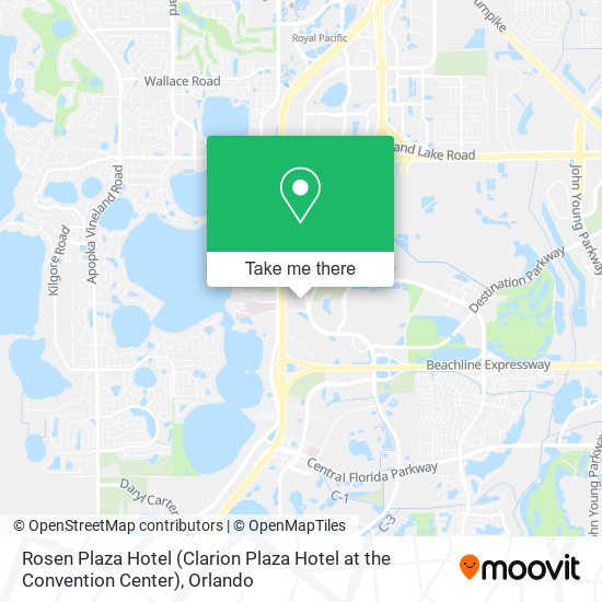 Rosen Plaza Hotel (Clarion Plaza Hotel at the Convention Center) map