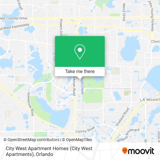 City West Apartment Homes (City West Apartments) map