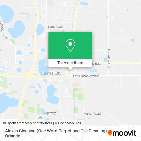 Alexus Cleaning (One Word Carpet and Tile Cleaning) map