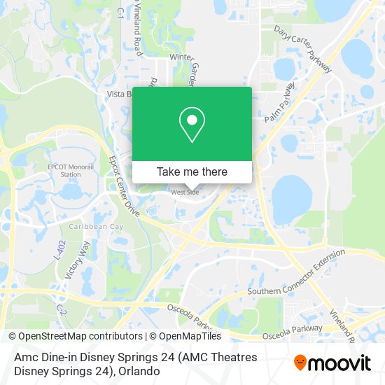 Amc Dine-in Disney Springs 24 (AMC Theatres Disney Springs 24) map