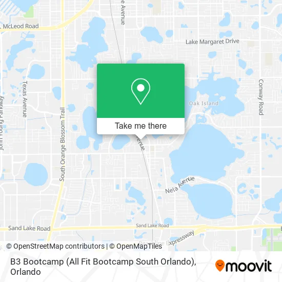 Mapa de B3 Bootcamp (All Fit Bootcamp South Orlando)
