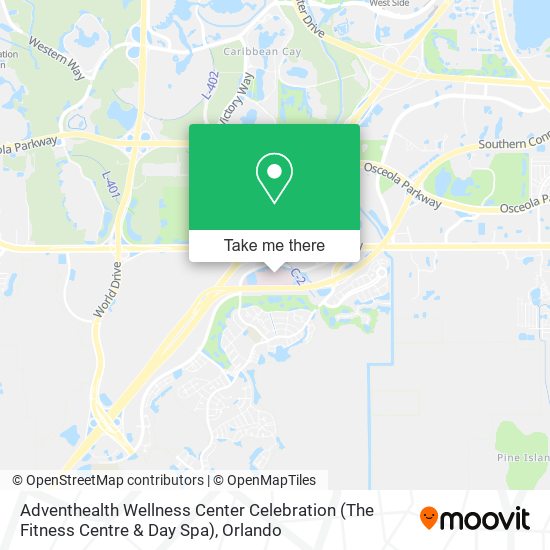 Mapa de Adventhealth Wellness Center Celebration (The Fitness Centre & Day Spa)