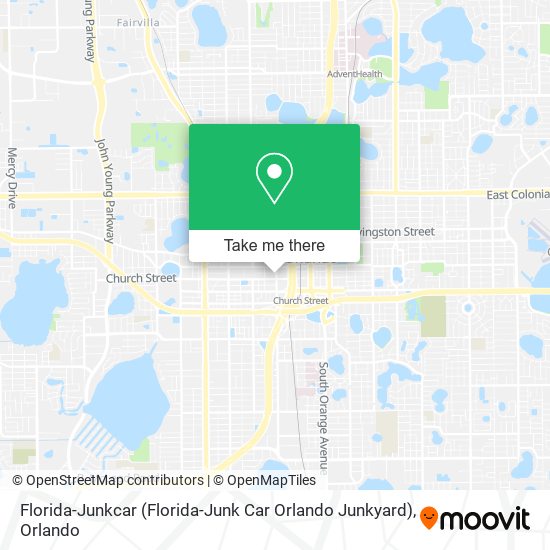 Florida-Junkcar (Florida-Junk Car Orlando Junkyard) map
