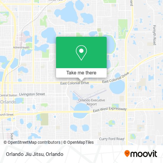 Orlando Jiu Jitsu map