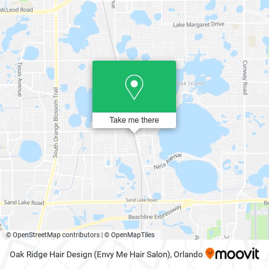 Mapa de Oak Ridge Hair Design (Envy Me Hair Salon)