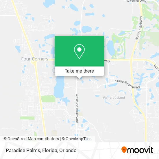Paradise Palms, Florida map