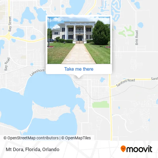 Mapa de Mt Dora, Florida