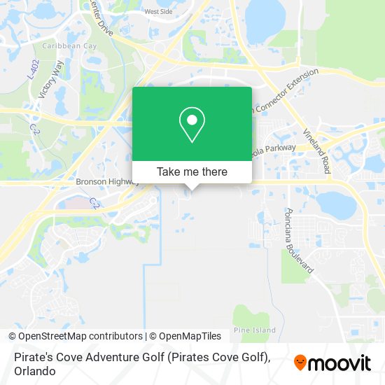Pirate's Cove Adventure Golf (Pirates Cove Golf) map