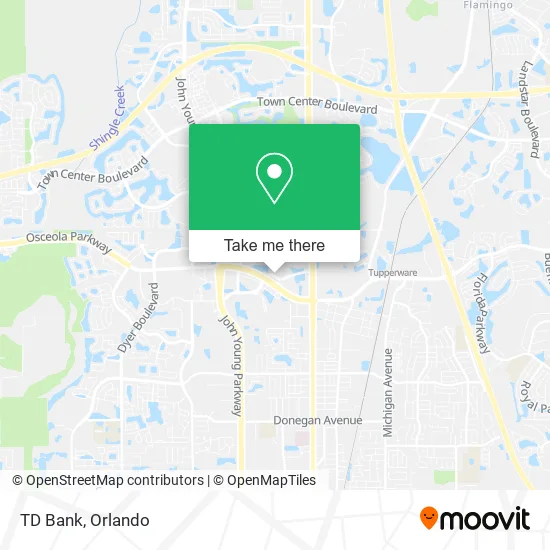 TD Bank map