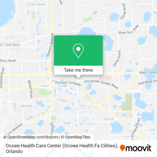Ocoee Health Care Center (Ocoee Health Fa Cilities) map
