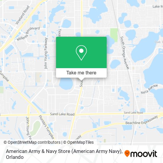 Mapa de American Army & Navy Store