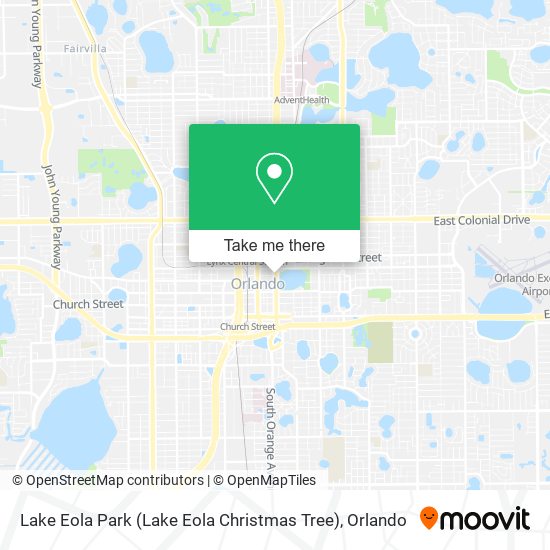 Mapa de Lake Eola Park (Lake Eola Christmas Tree)