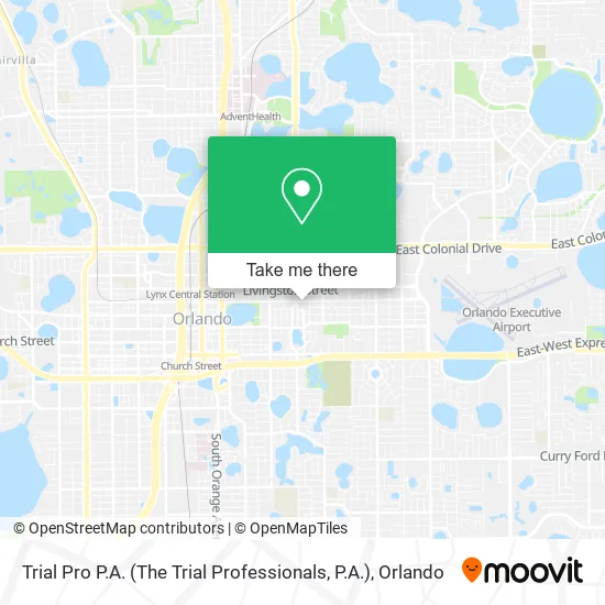 Mapa de Trial Pro P.A. (The Trial Professionals, P.A.)