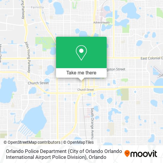 Mapa de Orlando Police Department (City of Orlando Orlando International Airport Police Division)