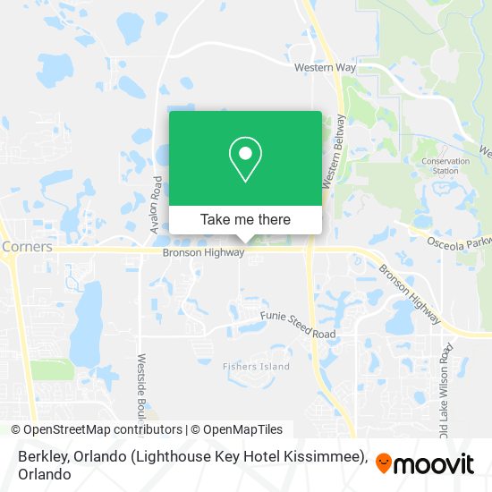 Berkley, Orlando (Lighthouse Key Hotel Kissimmee) map