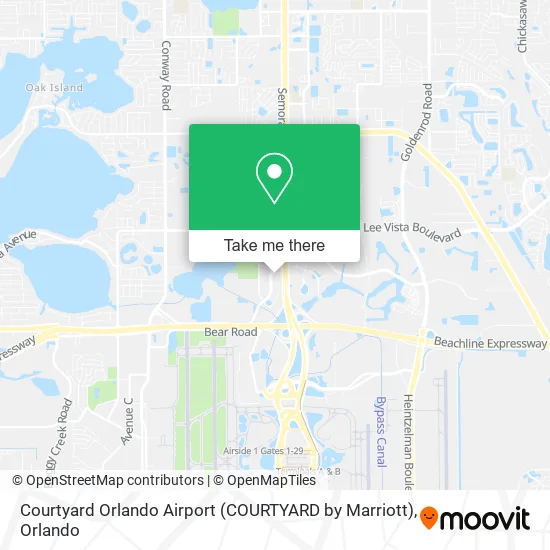 Mapa de Courtyard Orlando Airport (COURTYARD by Marriott)