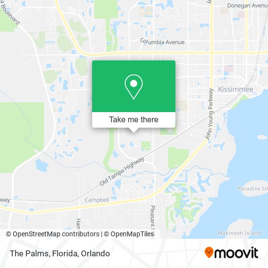 The Palms, Florida map