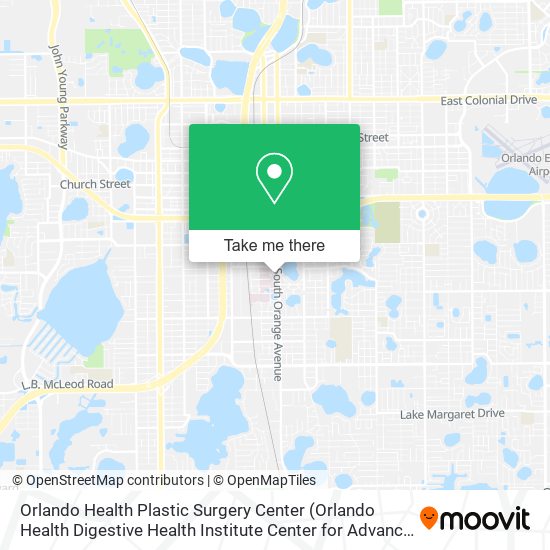 Orlando Health Plastic Surgery Center map