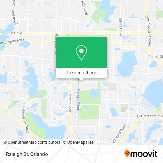 Mapa de Raleigh St