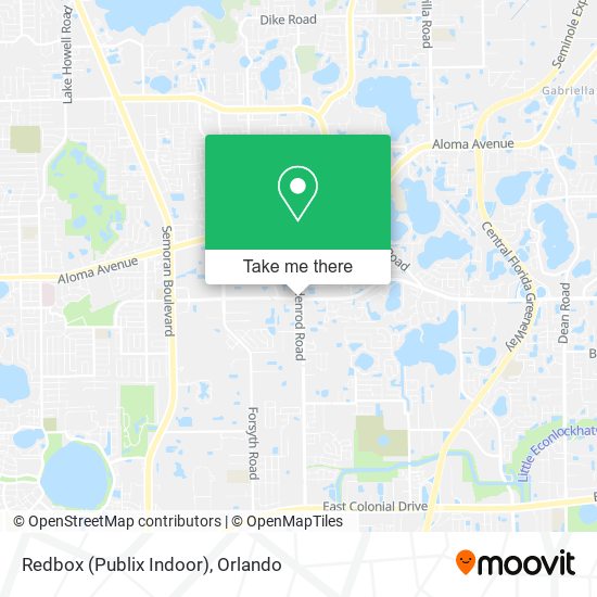 Redbox (Publix Indoor) map