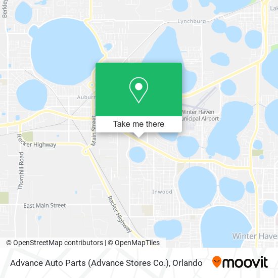 Mapa de Advance Auto Parts (Advance Stores Co.)