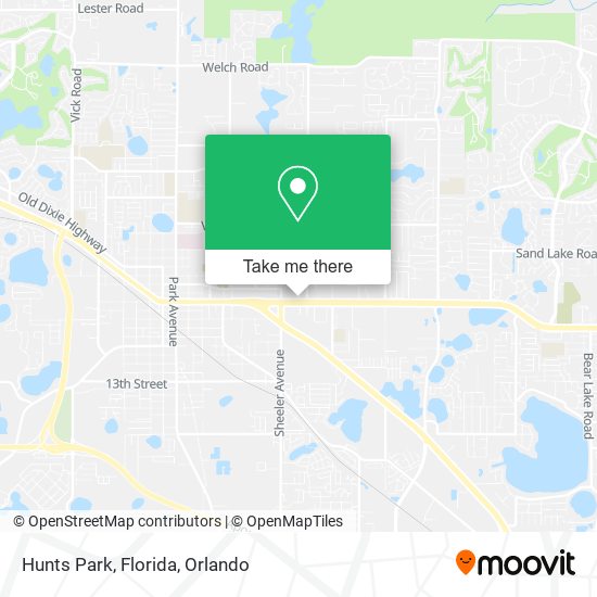 Hunts Park, Florida map