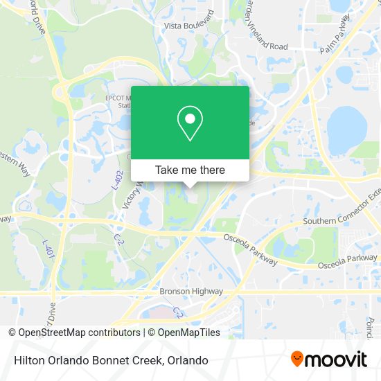 Mapa de Hilton Orlando Bonnet Creek