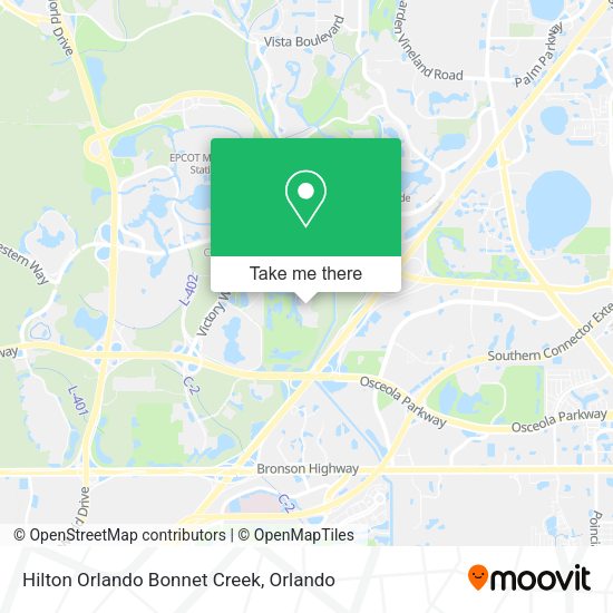 Hilton Orlando Bonnet Creek map