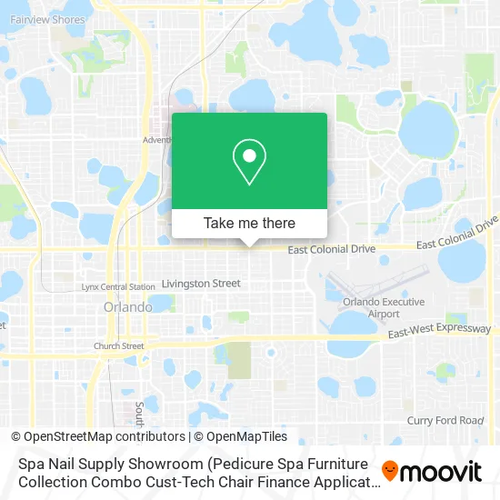 Mapa de Spa Nail Supply Showroom